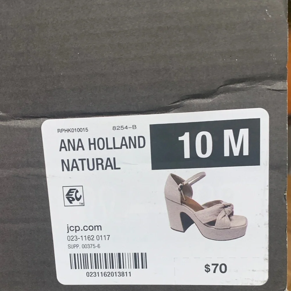 a.n.a Holland Natural Platform Sandals